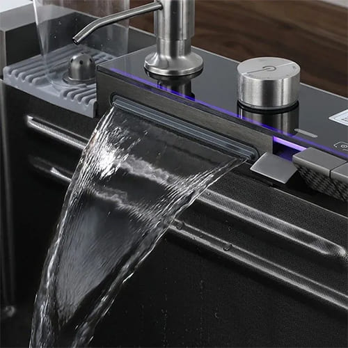 Мойка нерж. прямоуг 75*46*22 многофункциональная SUS-304, черный KJ754508 DIKALAN, 1/1