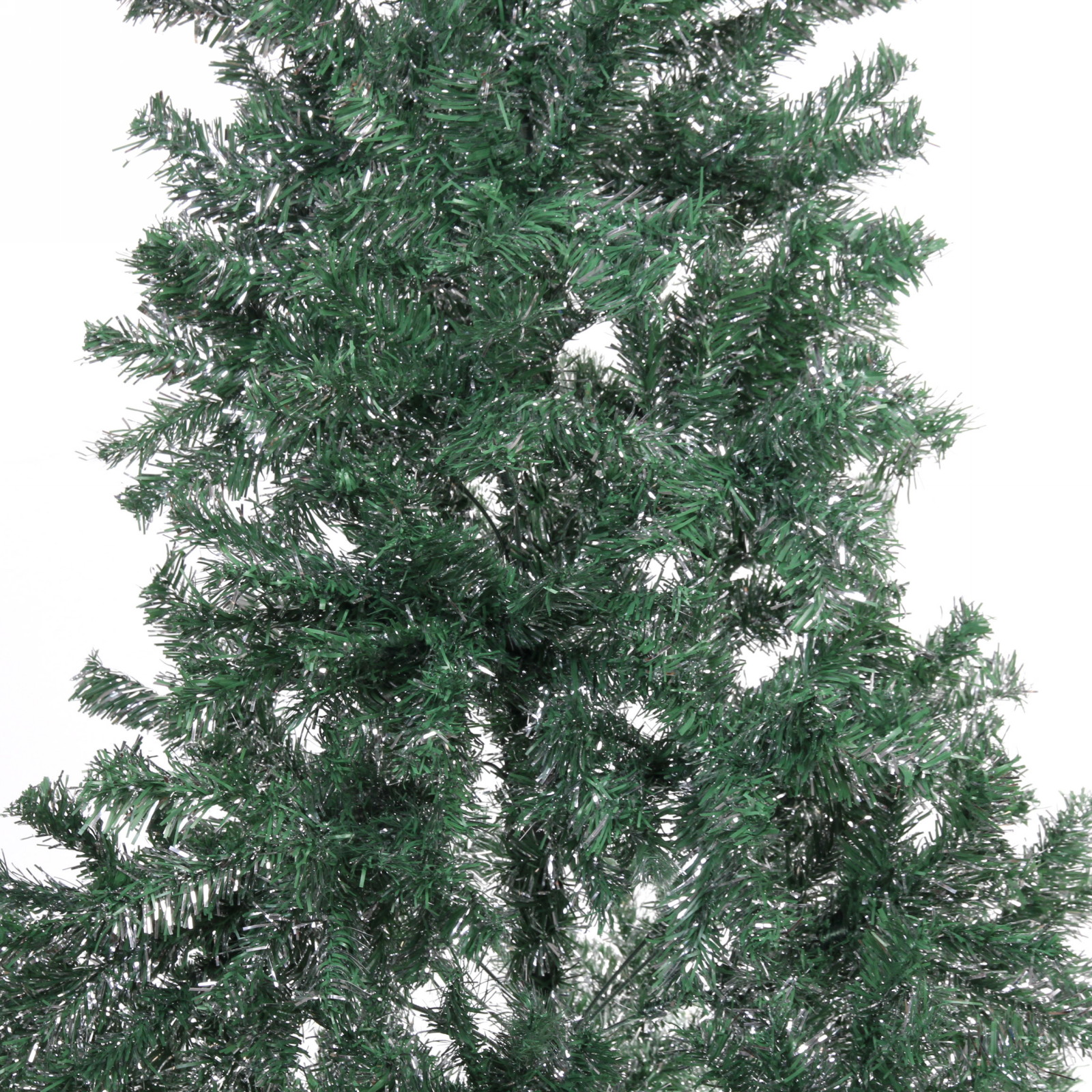 Ёлка "Серебряная дымка" 210 см, ПВХ зеленый с серебром (900 веток) 