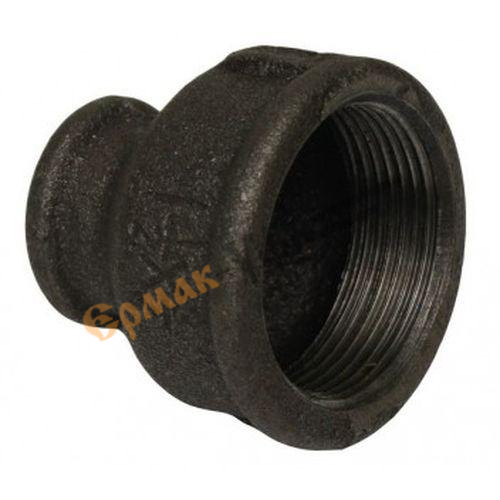 Муфта чугун черн перех 1/2-3/4" г/г 15-20 /1/100