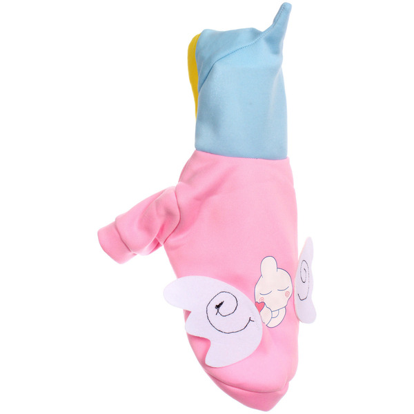 Кофта - толстовка с капюшоном для собак мелких пород "МОДНЫЙ БРО", ангел, размер L (45*35*26см) Ultramarine