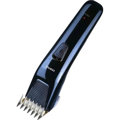 Машинка для стрижки волос Centek CT-2122 (синий/хром) 7Вт, Титан+керамика, аккум. (до 60 мин)/сеть, 3-21мм