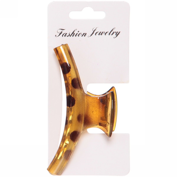 Заколка-краб для волос на блистере "Diana Collection - Rita", микс 6 цветов, 9.5см 