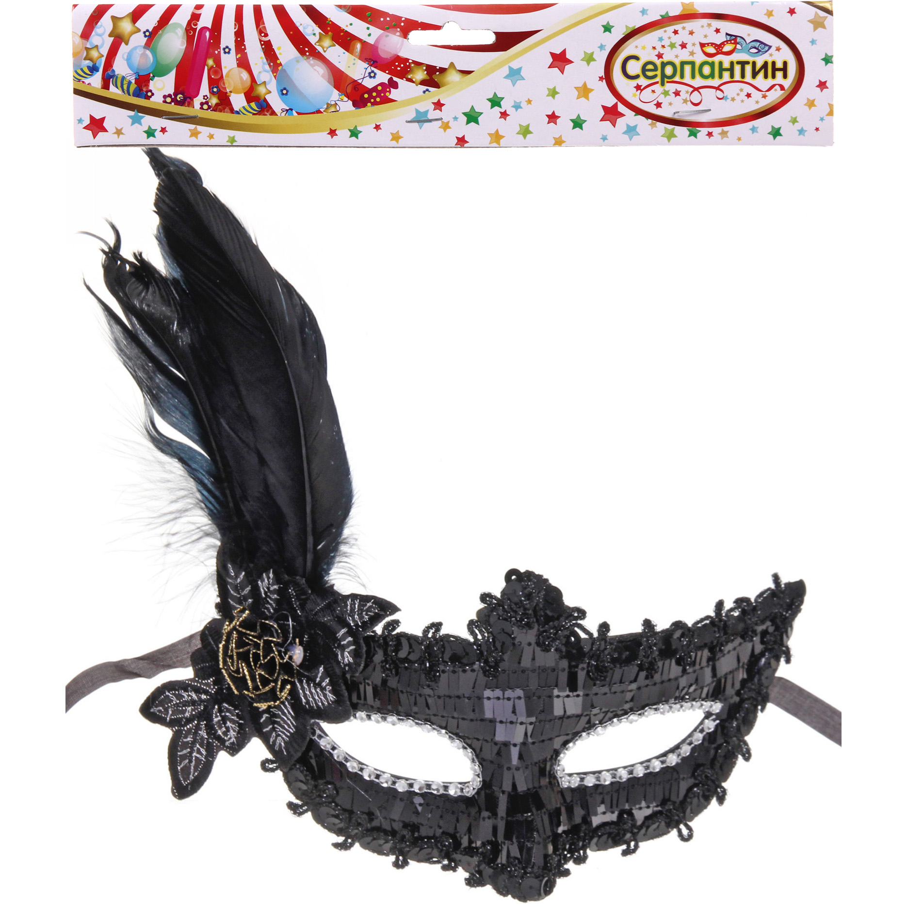 Маска карнавальная "Вечеринка", цвета в ассортименте