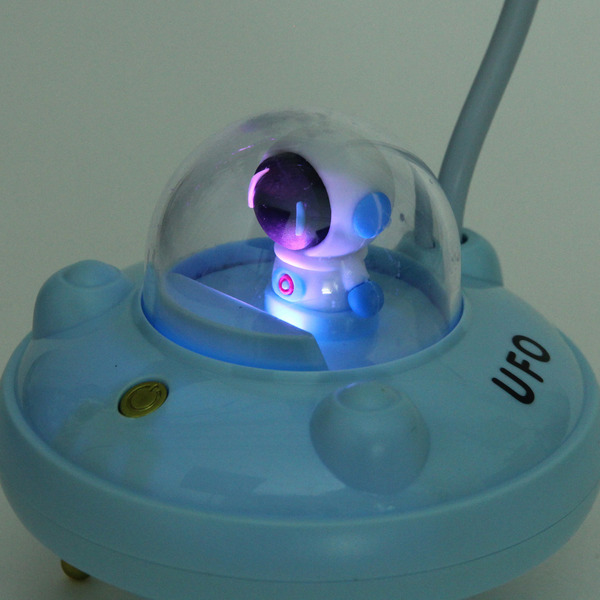 Настольная лампа "Sweet - Полёт в космос" LED 10,8*10,8*21,5 см, USB 3.7v 3w, Голубой