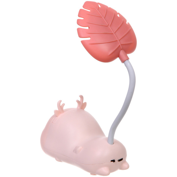 Настольная лампа "Sweet deer" 7.5*13.5*20 см LED, USB 0.6-3W, Розовый