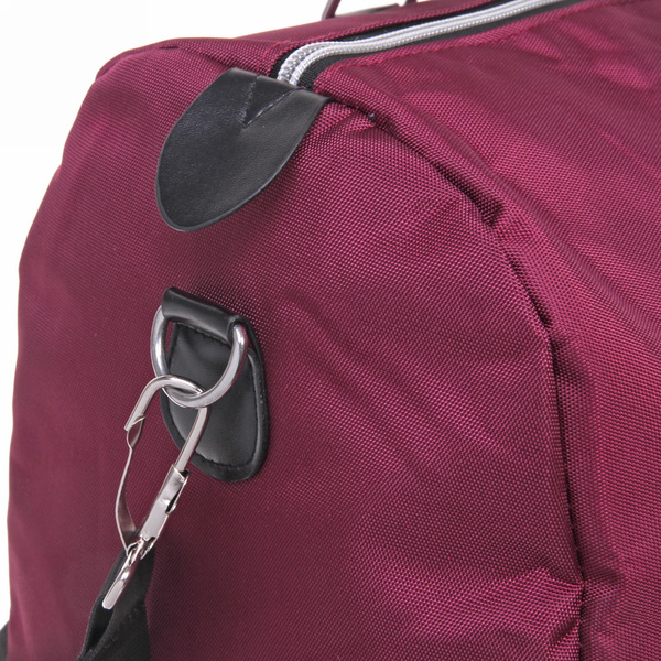 Сумка спортивная "Sports style", на молнии, с белой полосой, цвет красный, 40*22*26 см