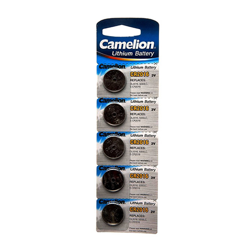 Батарейка таблетка CR2016 CAMELION BL-5 (5/10/50)
