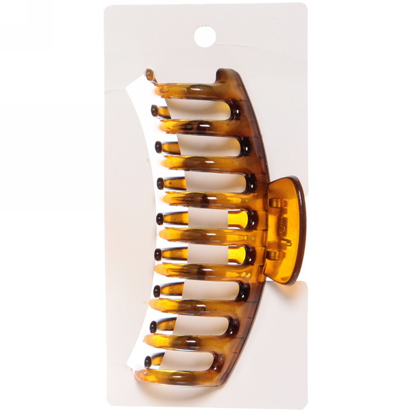 Заколка-краб для волос на блистере "Diana Collection - Liza", микс 6 цветов, 11*5см