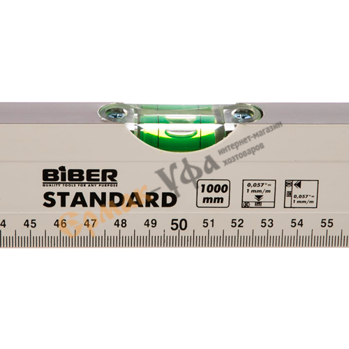 Уровень 1000мм Стандарт 2глазка БИБЕР 40324, 1/60