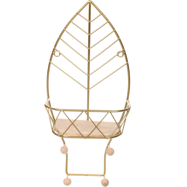 Ключница настенная металлическая "ЛОФТ ВОСТ", лантана, цвет золото, 19.5*10*41см (коробка)