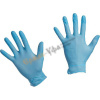 Перчатки Household Gloves, нитриловые текстурированные на пальцах, голубые, М, KN002B 500/50