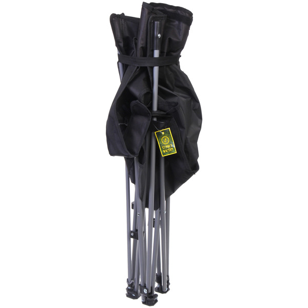 Кресло складное 2 в 1 до 100 кг DC-8077, 83*55/110*85 см, цвет: чёрный, Турист Мастер