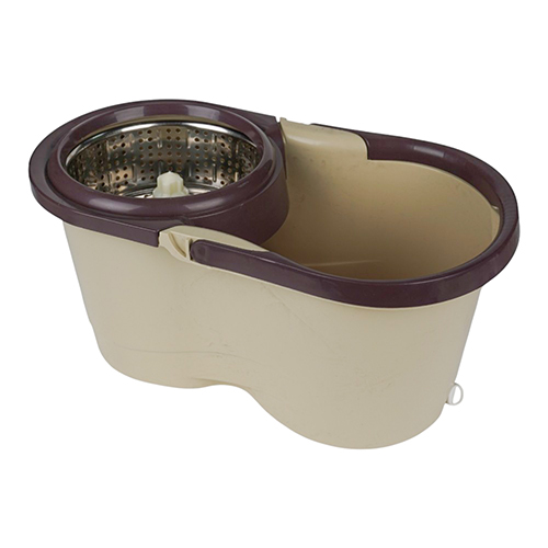 Набор для уборки, швабра+овал. ведро+центрифуга для отжима, 2 насадки из микрофибры, 1/24