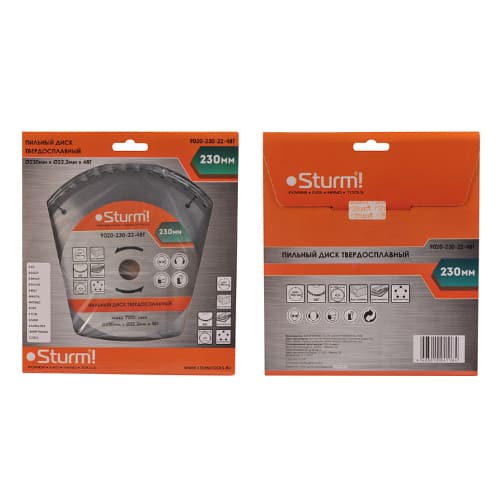 Диск пильный 230*22*48T STURM 9020-230-22-48T