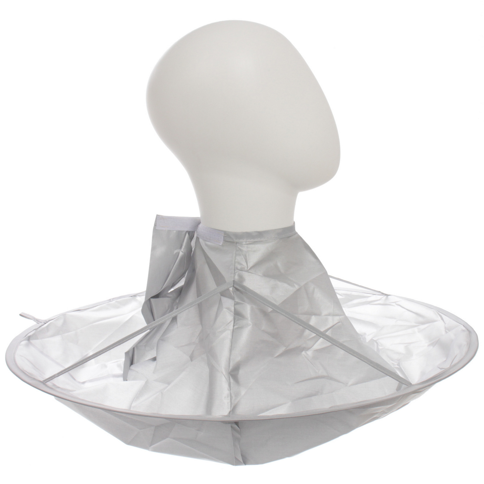 Пеньюар - накидка парикмахерский "Barber SALON", круглый, цвет серебро, d-60см