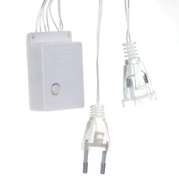 Гирлянда для дома 2,5 м*50 см 40 лампы LED  "Сосулька", Синий (8 шт), 8 режимов