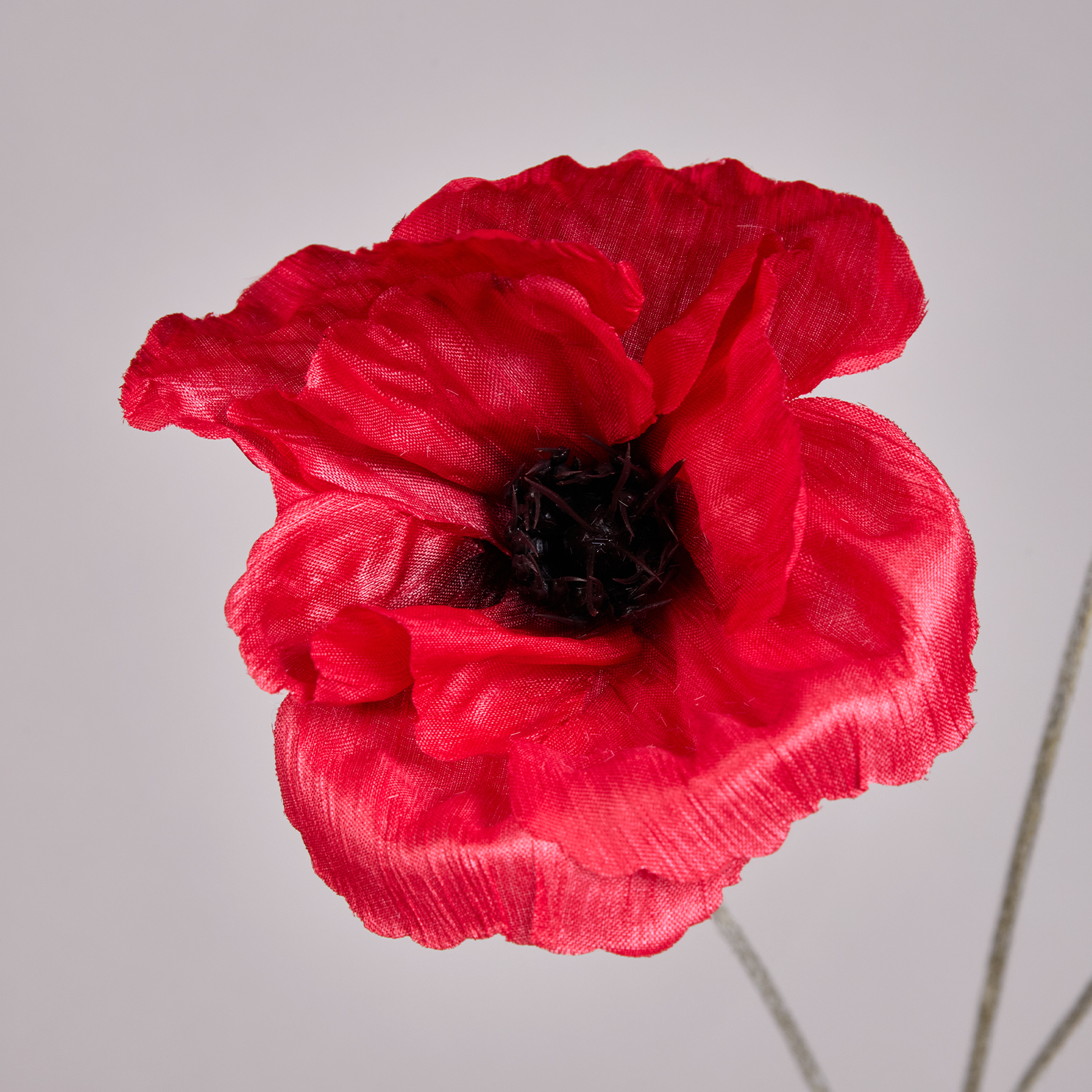 ЦВЕТОК ИСКУССТВЕННЫЙ "МАК" ВЫСОТА=50СМ. (МАЛ=24 ШТ/КОР=96ШТ.)