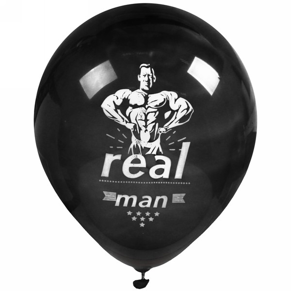 Воздушные шары  50 шт, 10"/25см "Real MAN", (микс)