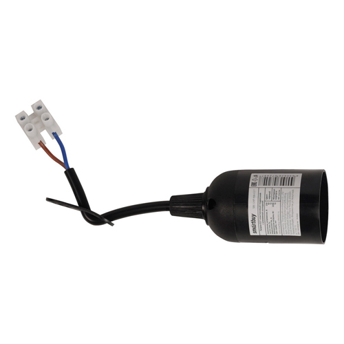 Патрон Е27 пластиковый подвесной с клеммной колодкой, черный (SBE-LHP-tbb-E27)