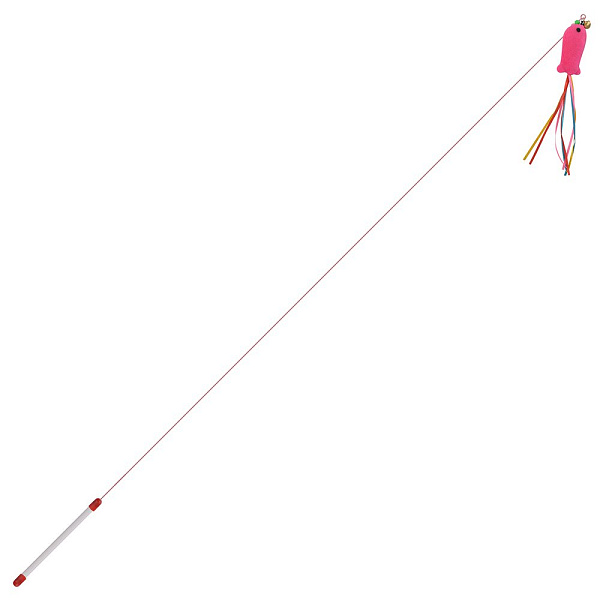 Игрушка-удочка для животных "Рыбка". Общая длина 110 см. 