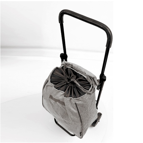 Сумка хозяйственная на колёсах Haushalt СХ1С серо-коричневый джинс