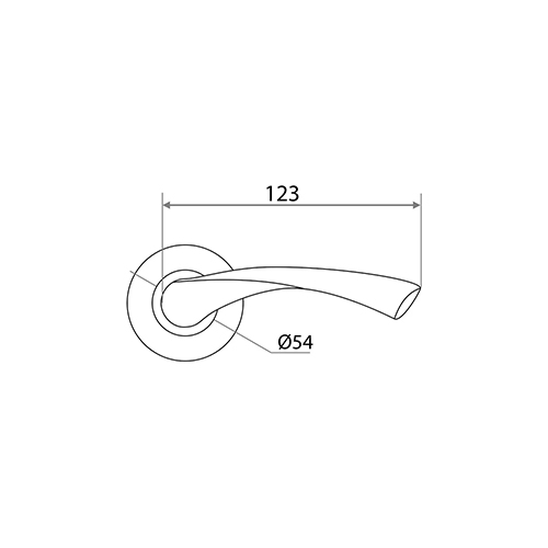 Ручка раздельная Trodos "11" серия 08, золото