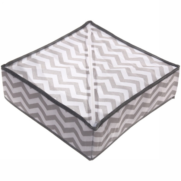 Кофр - органайзер для хранения вещей "РОНА", цвет пыльно - серый, 7 отделений, 32*32*10см