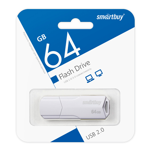 UFD 2.0 SmartBuy 064GB CLUE White (SB64GBCLU-W)