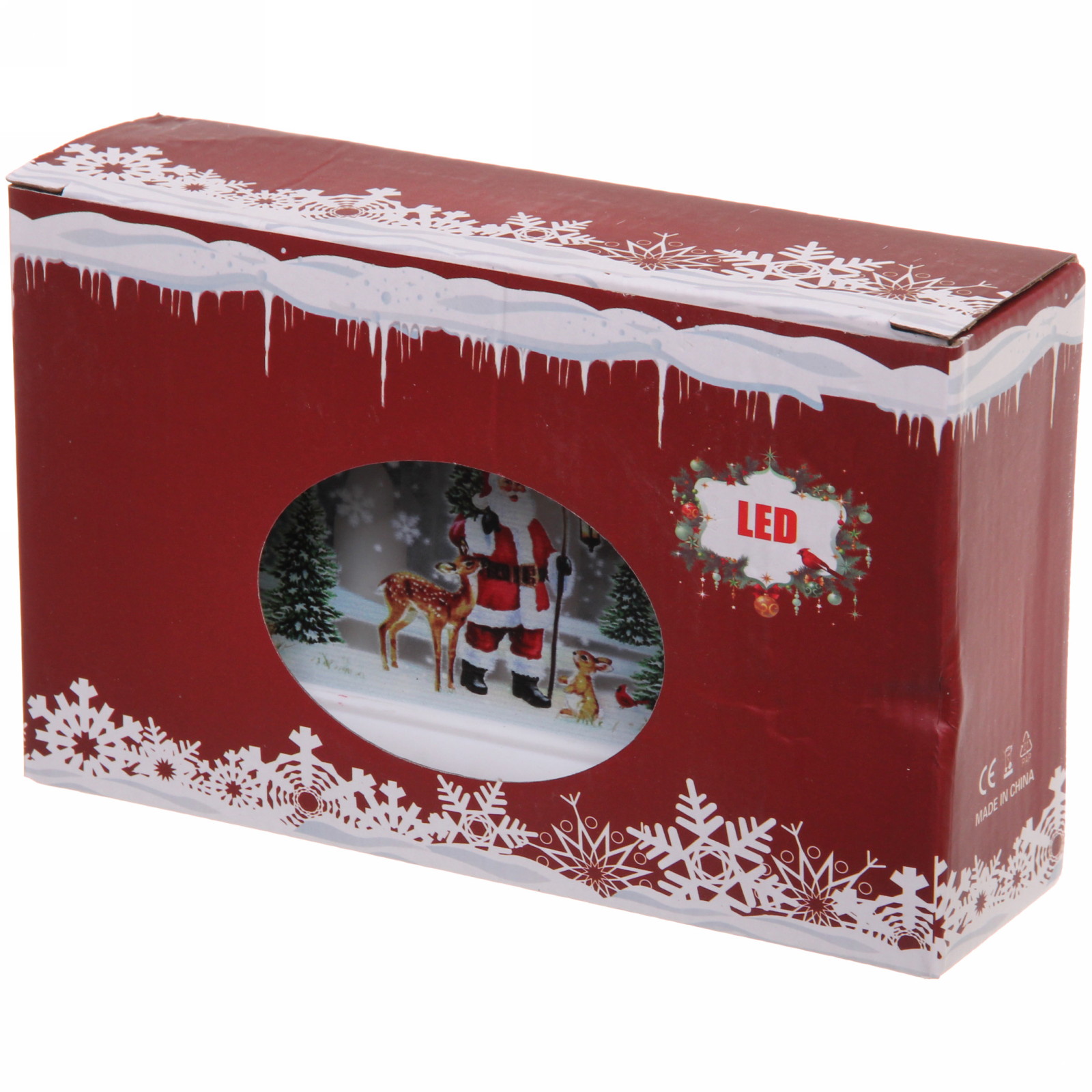 Сувенир с подсветкой "Домик с сказочными гостями" 15,5*4*9,5 см (работает от 2х батареек ААА)