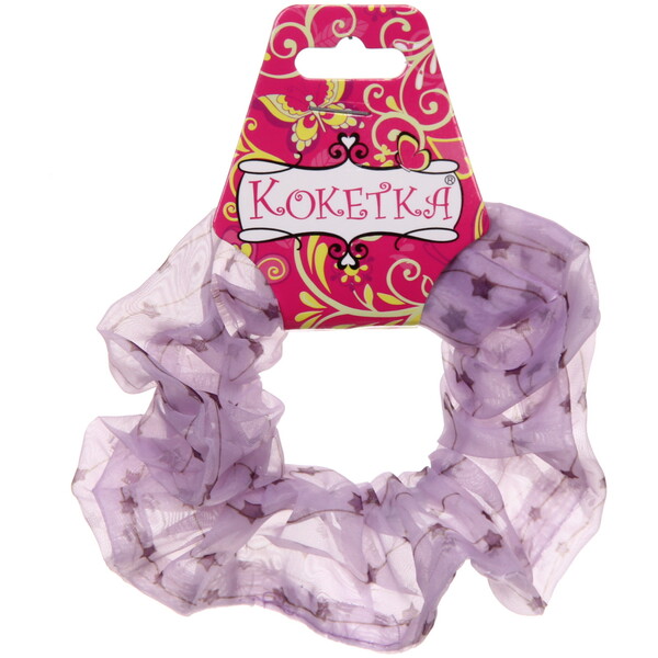 Резинка для волос 1шт "Tenderness - Звездопад", микс 5 цветов, d-12 см