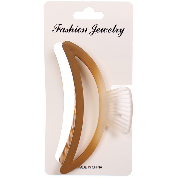 Заколка-краб для волос "Мон Ляруш", классика, микс 6 цветов, 9,5см (Блистер)