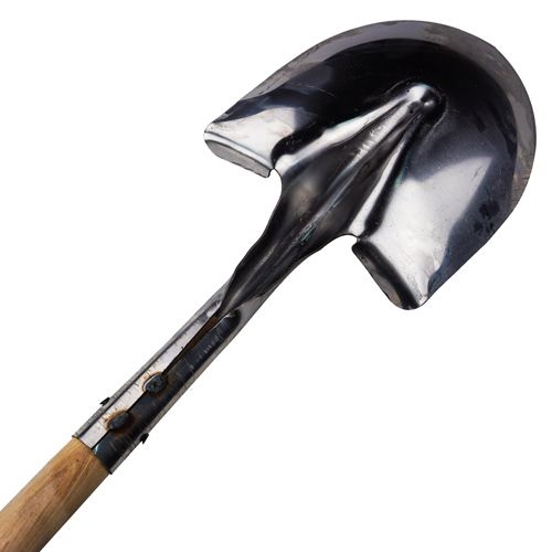 Лопата для сыпучих грузов НЕРЖАВЕЮЩАЯ толщина полотна 1,5 мм с деревянным черенком и пластиковой ручкой SPETSTEXNIK, 1/5