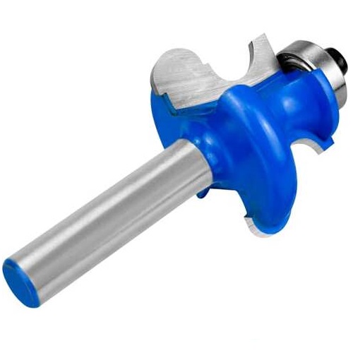 Фреза фигурная с подшипником хвостовик - 8 мм, d-32 мм, h-20 мм, b-9,5 мм, r-4 мм, l-63,3 мм vertextools 3539-082032