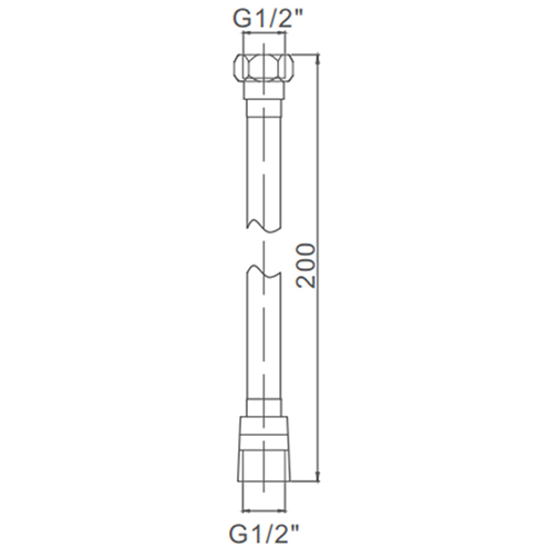 Шланг для душа PVC 200см Ledeme K40205-20