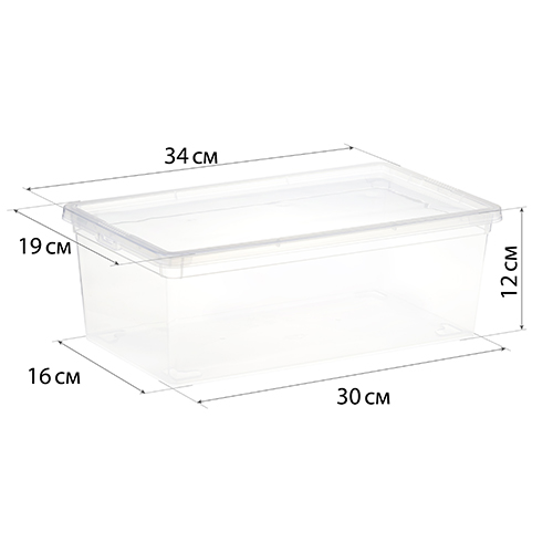 Ящик прозрачный 5.5 л IDEA М 2353, 340х190х120 мм