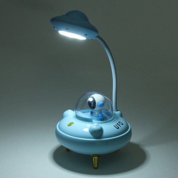 Настольная лампа "Sweet - Полёт в космос" LED 10,8*10,8*21,5 см, USB 3.7v 3w, Голубой