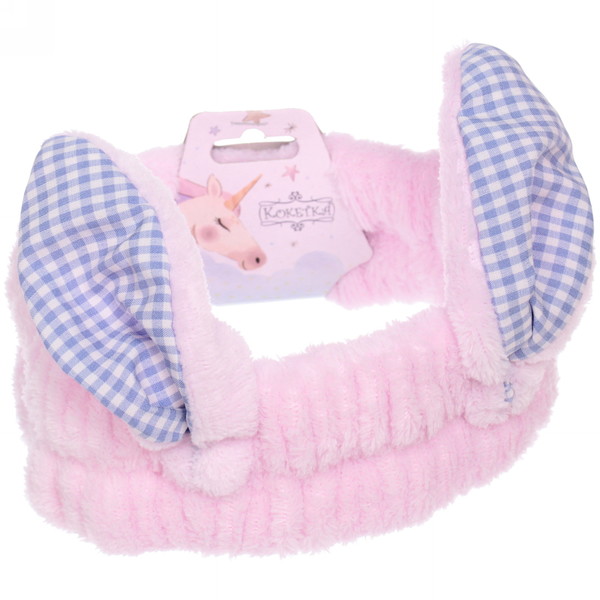 Повязка на голову "Little bunny- Buchi", микс 4 цвета, 20*6 см (подвес Единорожек)
