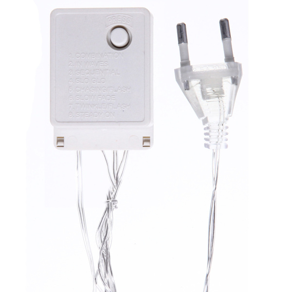 Гирлянда для дома БАХРОМА ш1,5м* в30/50 см 48 ламп LED, прозрачн. провод, 8 реж, IP-20, Белый