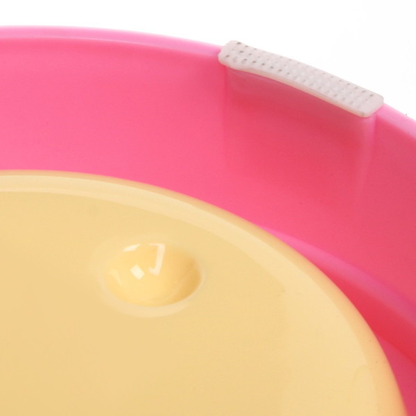 Миска пластиковая "Рыба моей мечты" 15*4см цвет желто-розовый/180мл