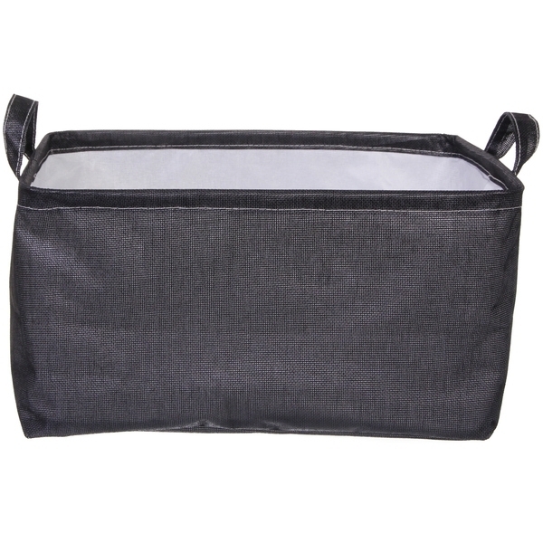 Коробка для хранения вещей с ручками "ВЕСТА", цвет черный, 38*26*21см