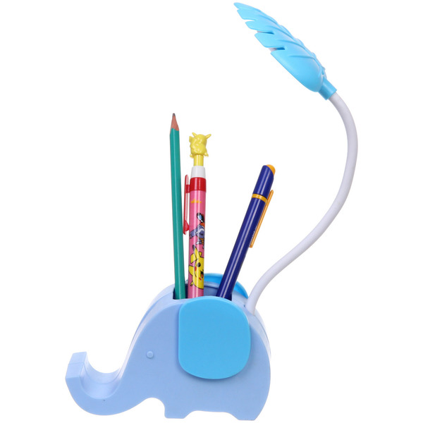 Настольная лампа "Sweet - Слоненок" 13*7*12.5 см LED с подстаканником, USB 0.6-3W, Голубой