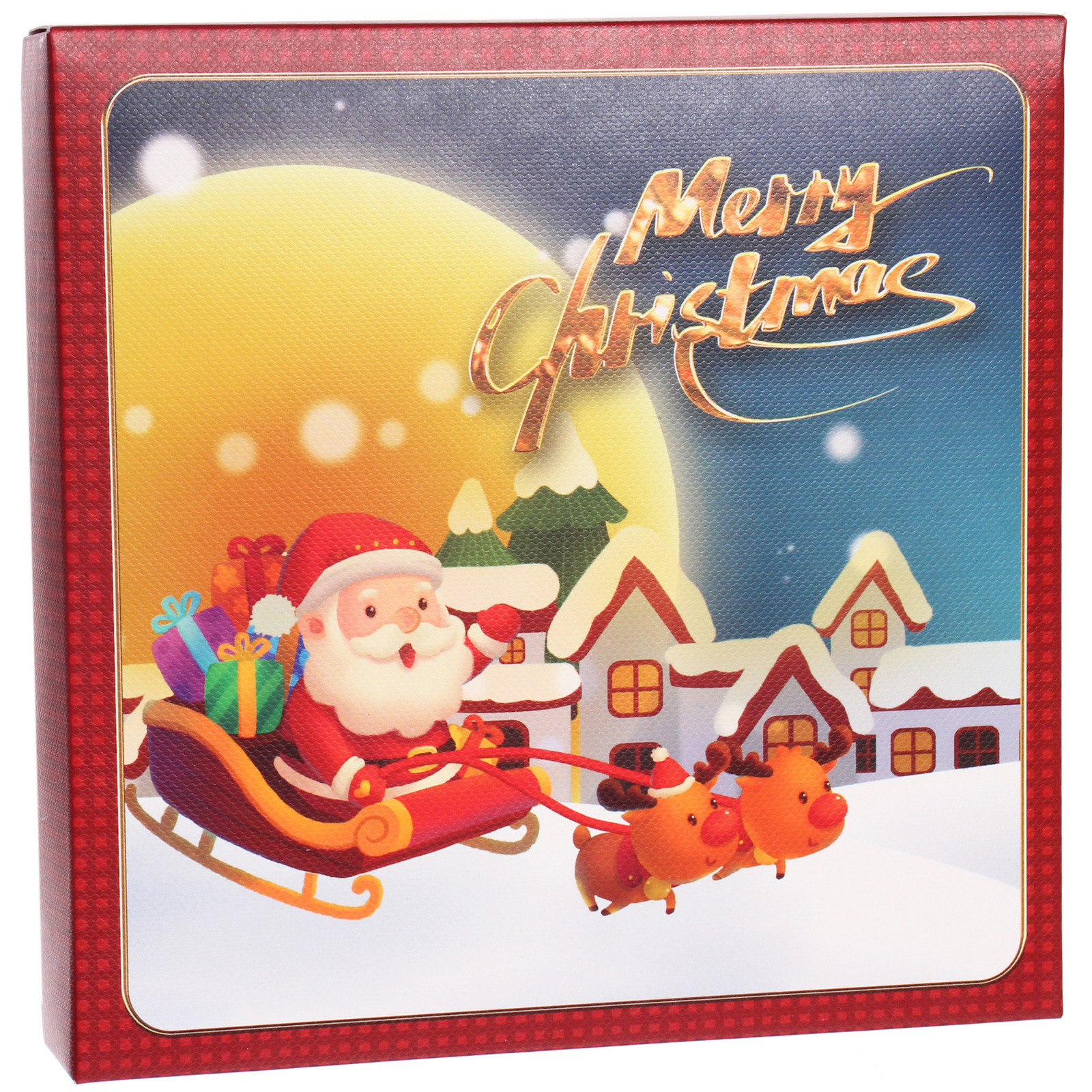 Носки женские в подарочной коробке 4шт "NEXOLOD", 4 дизайна, цвет красный, р36-39