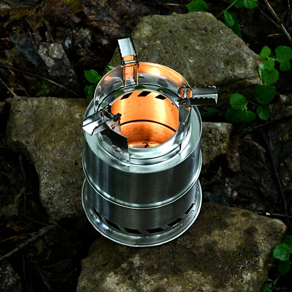 Печь-щепочница туристическая. Размер 13,5х20,5 см. 