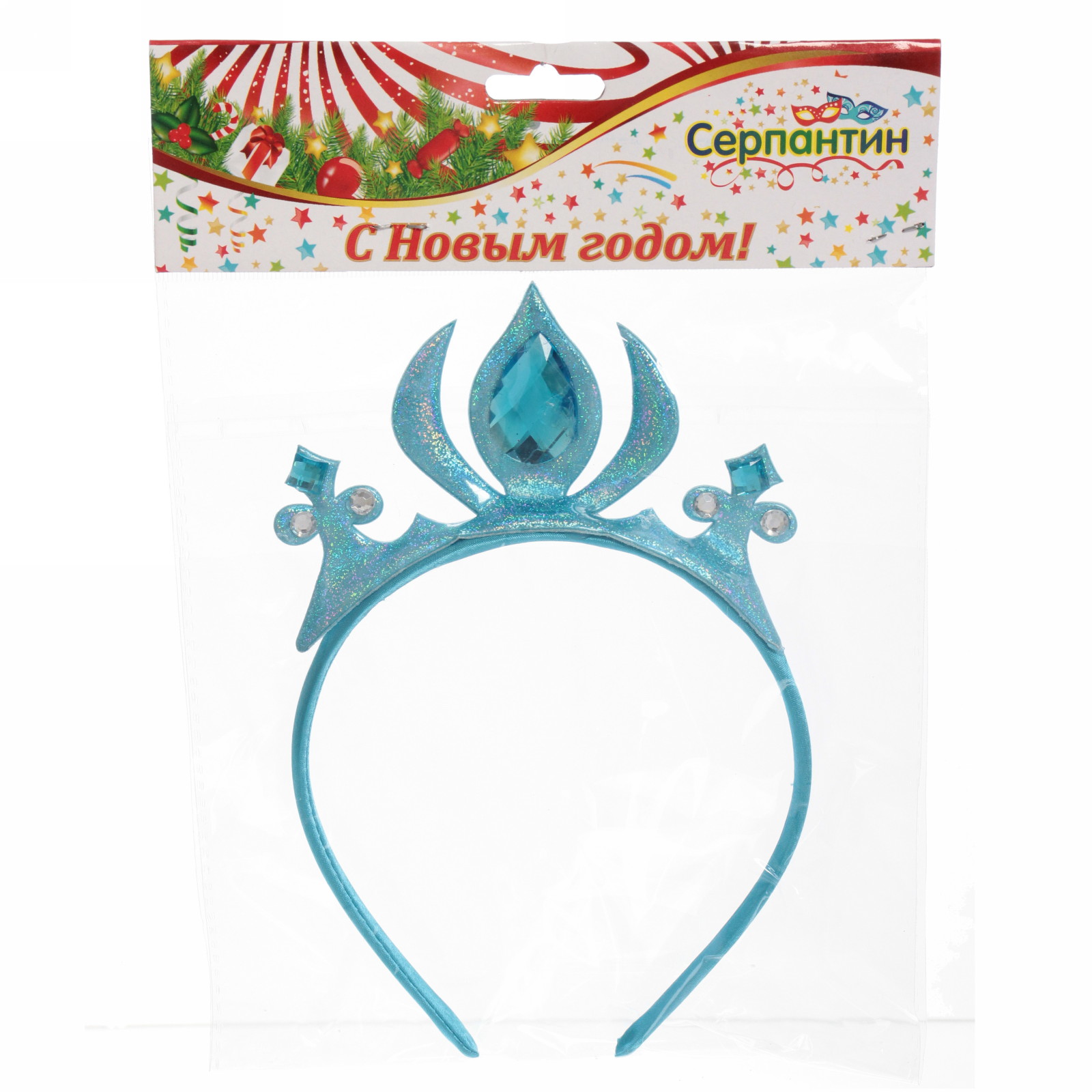 Корона "Очарование", микс (розовый, голубой, серебро)
