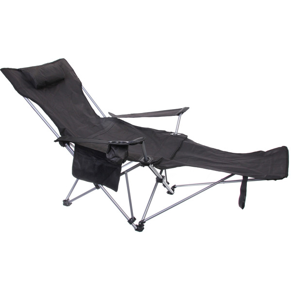 Кресло складное 2 в 1 до 100 кг DC-8077, 83*55/110*85 см, цвет: чёрный, Турист Мастер
