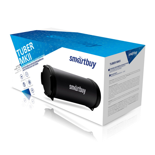 Система акустическая Smartbuy TUBER MKII, 6 Вт, Bluetooth, MP3-плеер, FM-радио, SBS-4100/18, черная