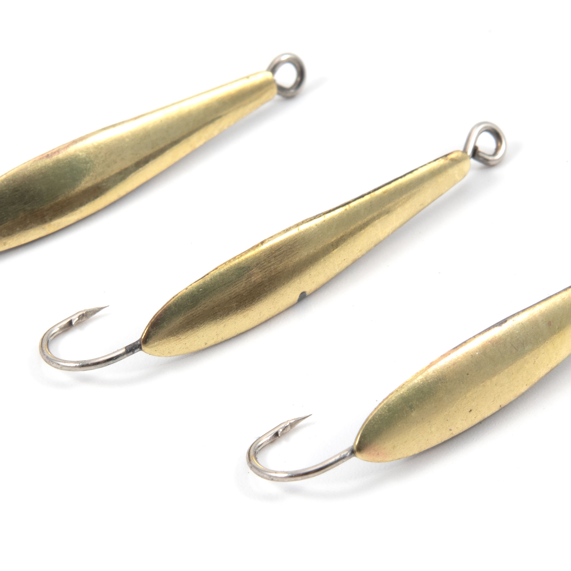 Блесна вертикальная "Яман" Малек,размер 28 мм, вес 1,3 г, цвет латунь (уп.3 шт.)/150/