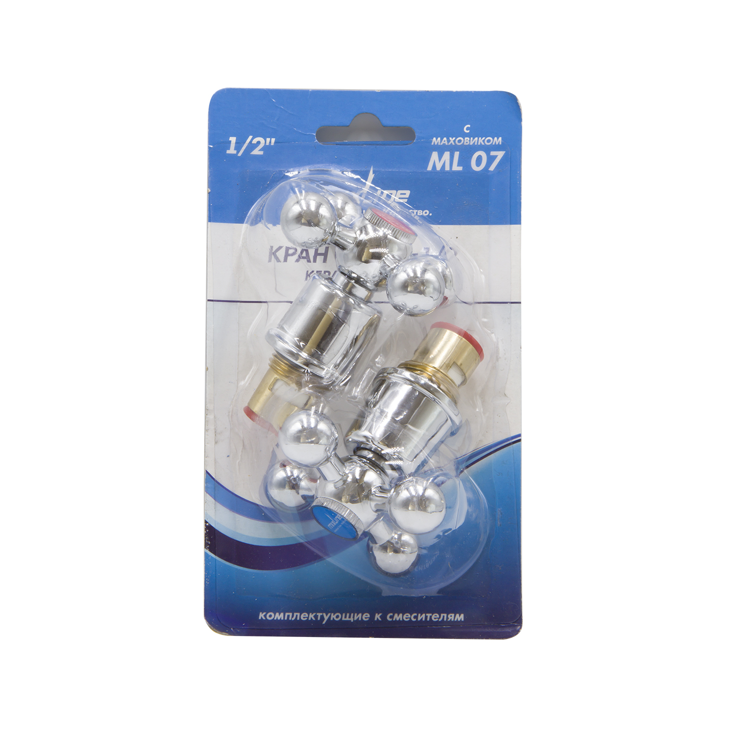 Кран-букса 1/2 кер 8*24 с маховиком КРЕСТ ML07 (блистер) MIXLINE пара