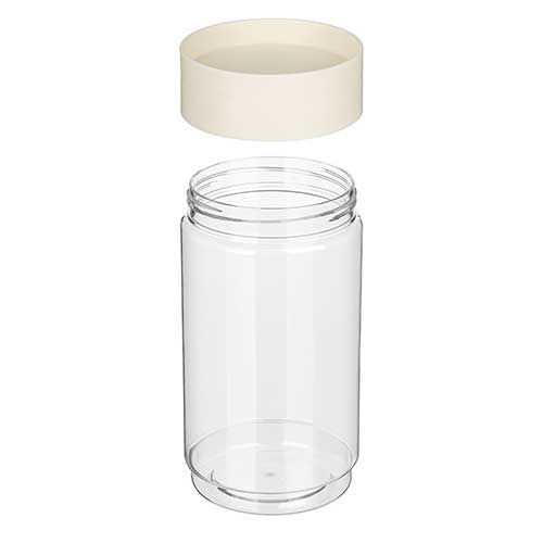 Емкость для сыпучих продуктов 1 л Homver Asti 221102725/01, светло-бежевый