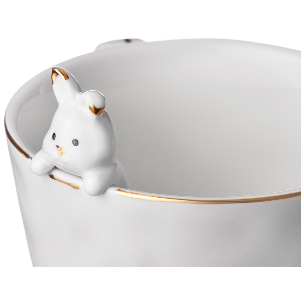 КРУЖКА "КРОЛИК" 350 МЛ / 14*10*7,5 СМ (КОР=48ШТ.)
